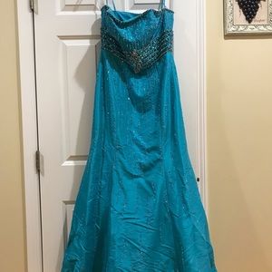 Turquoise Prom Dress